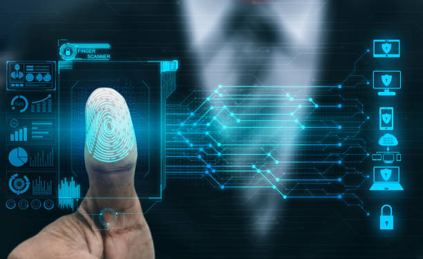Fingerprint Biometric Digital Scan Technology. 
